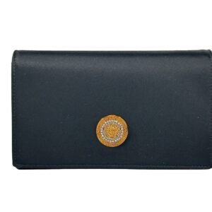 Versace Mini Chain Black Crossbody Geldbörse